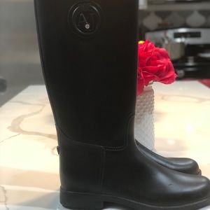 emporio armani rain boots